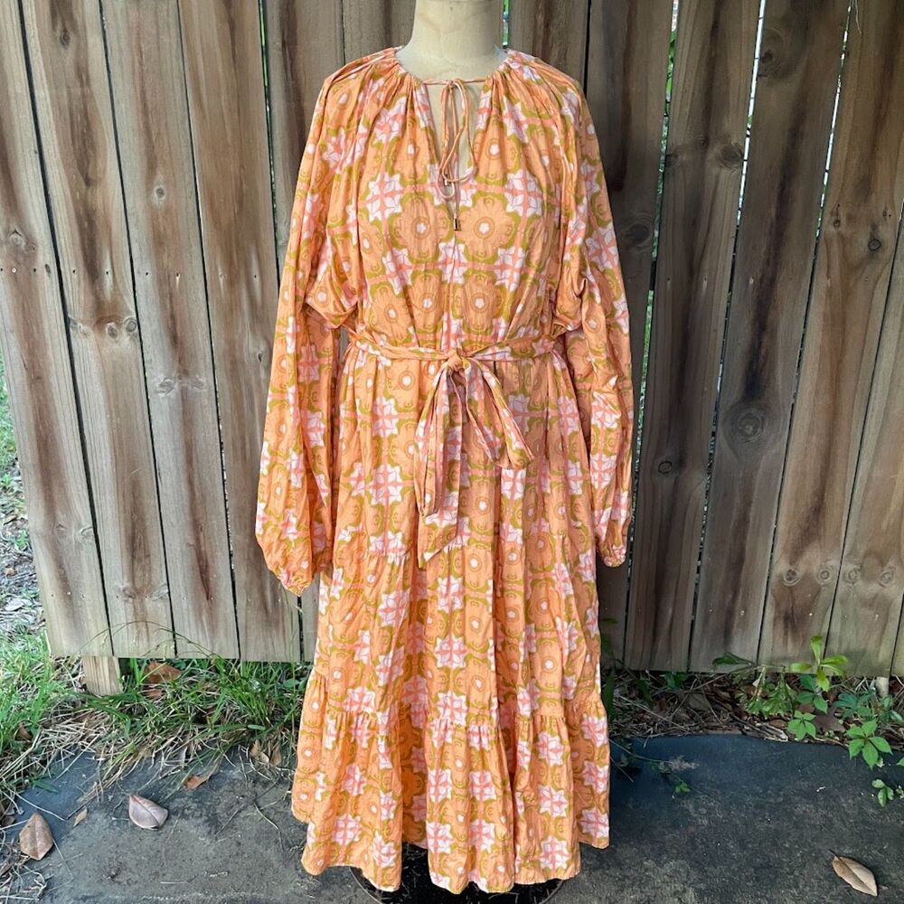IVY CITY CO.  IMOGEN Tiered Maxi DRESS 100% Cotton Plus size 4XL